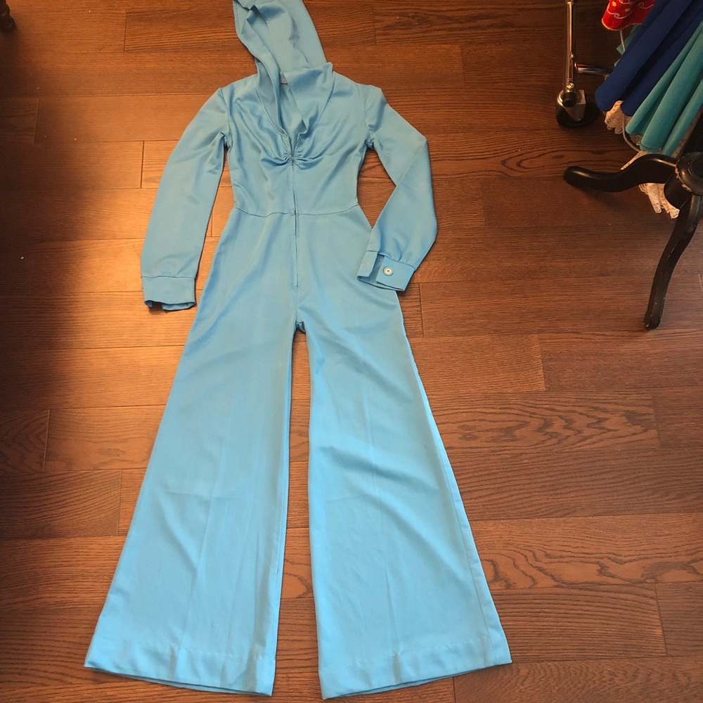 Vintage Hooded Jumpsuit